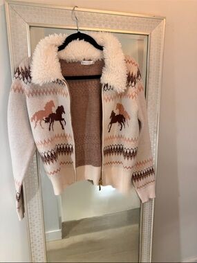 Altar’d State Carina Western Horse Cardigan Jacket